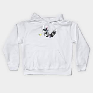 Bunny in a Mask Kids Hoodie